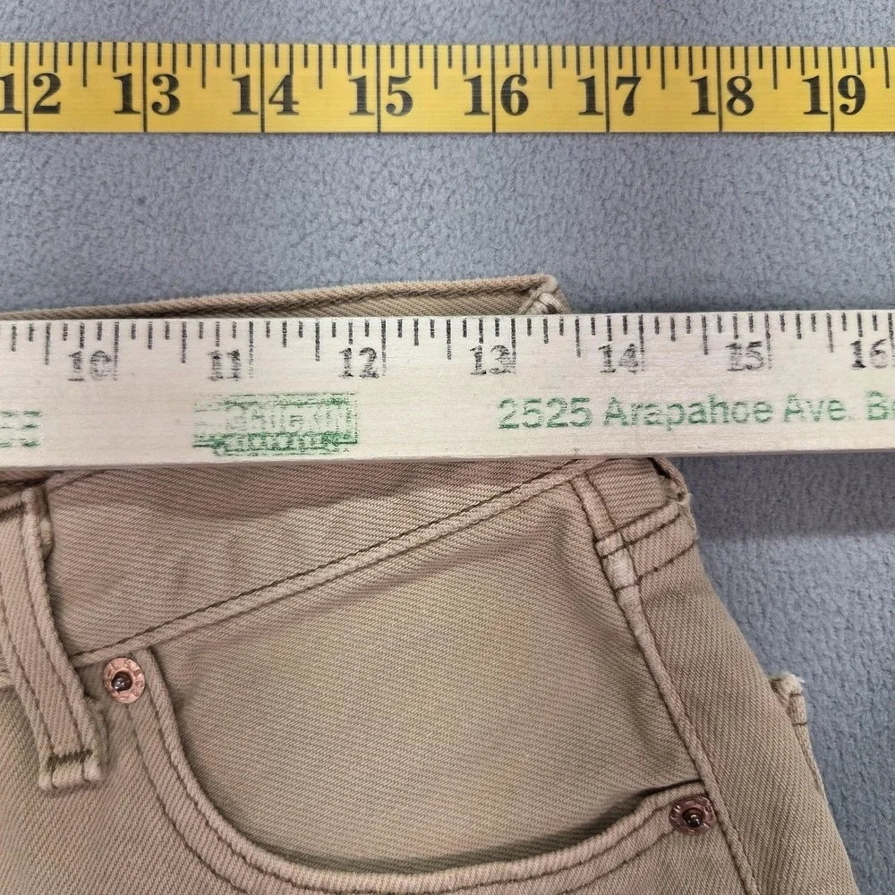Vintage Levis 501 Jeans Mens Brown Straight‎ Button Fly Made USA 90s Fits 26x29